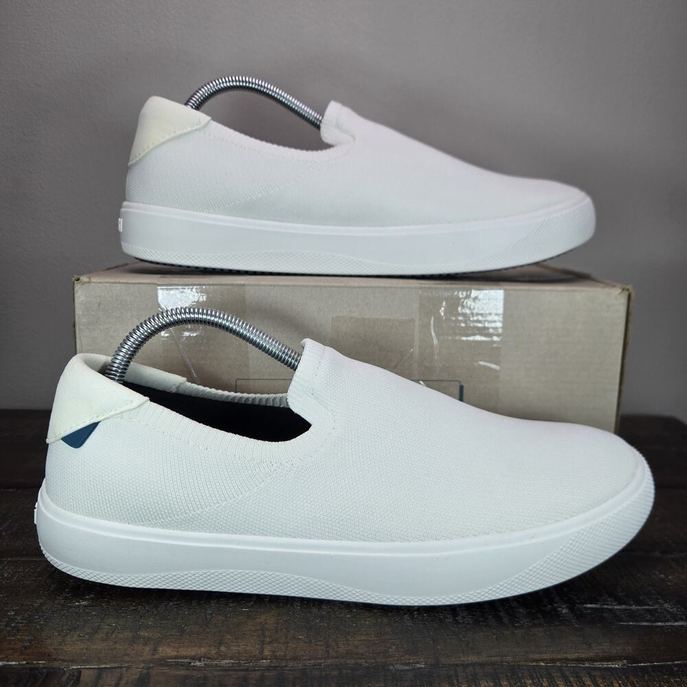 NEW Vessi Boardwalk Slip On Womens Size 11 Waterproof Shoes Sneakers Sail White